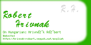 robert hrivnak business card